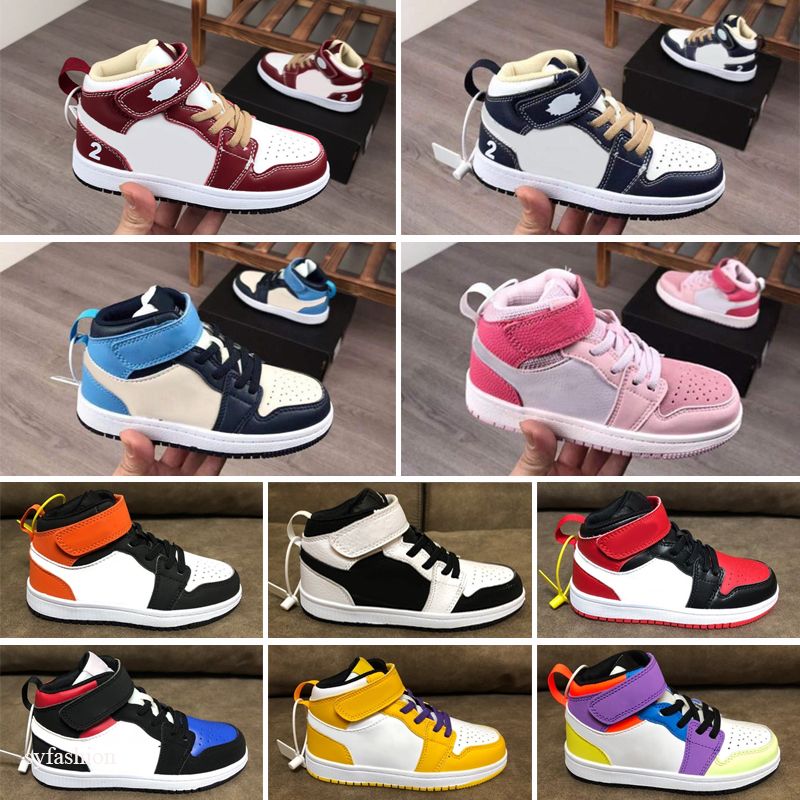 2021 1 1s Mens Kids Shoes Obsidian UNC Twist Travis Scotts