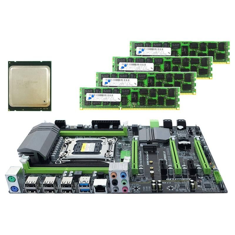 2020 X79 Motherboard LGA2011 Combo With E5 2650 CPU 4 Ch