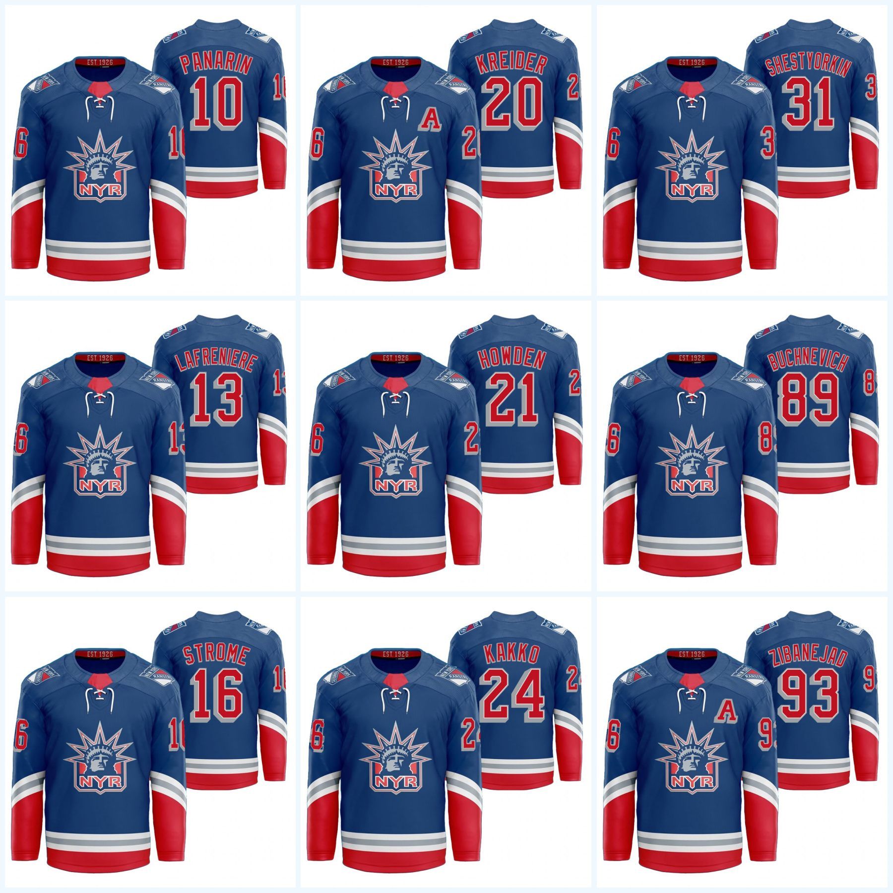 new york rangers white liberty jersey