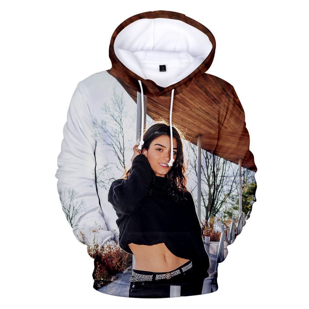 SUDADERA CON CAPUCHA DE RAYAS CHARLI D'AMELIO (25 VARIAN)