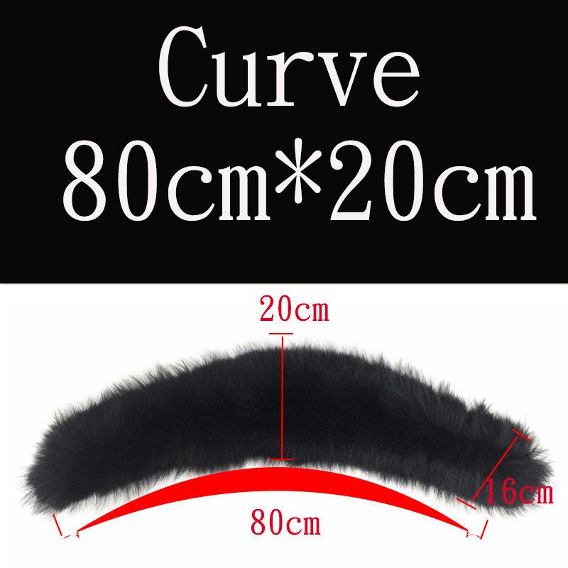 80X20CM Black Curve