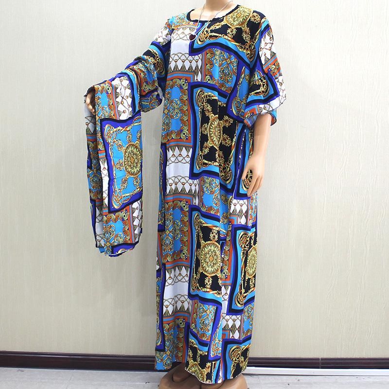 plus size african print maxi dress