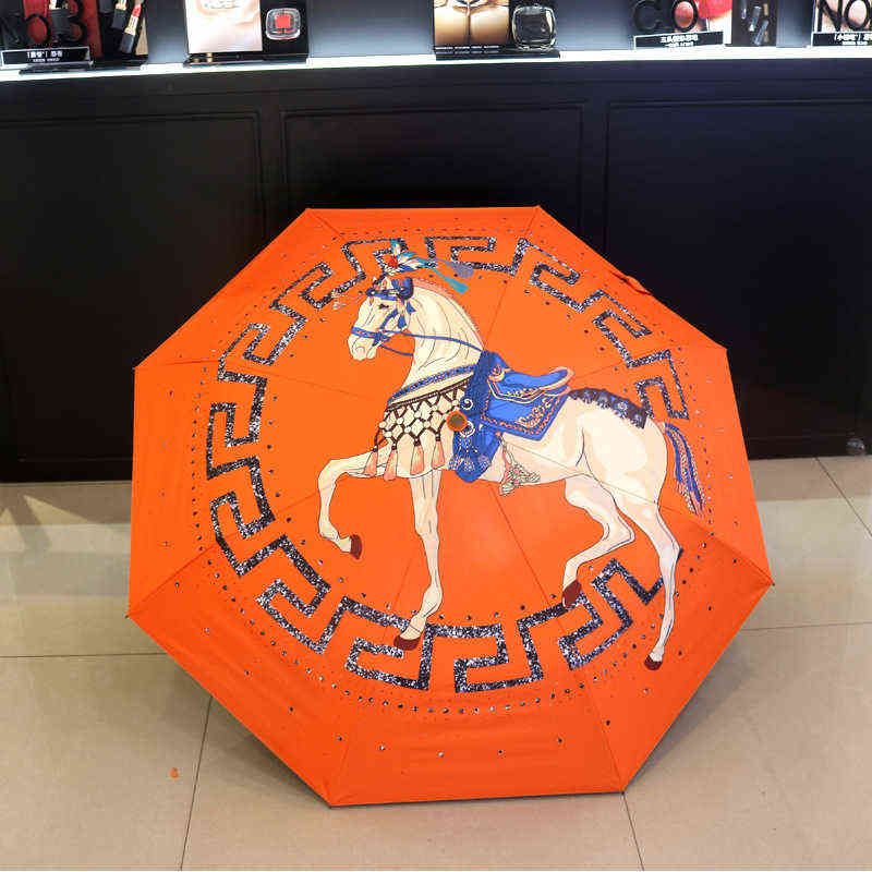 Circled Horse Orange