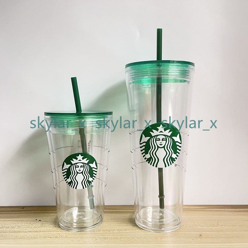 Abierto En general Picante 16OZ Starbucks Grande Insulated Travel Tumbler Double Wall Acrylic Double  Wall Insulated Plastic Straw Cup Green Cups From Skylar_x, $14.8 |  DHgate.Com