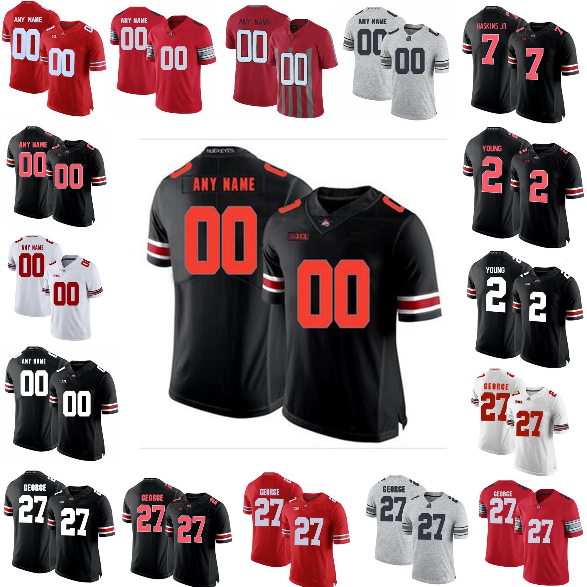 justin fields jersey black