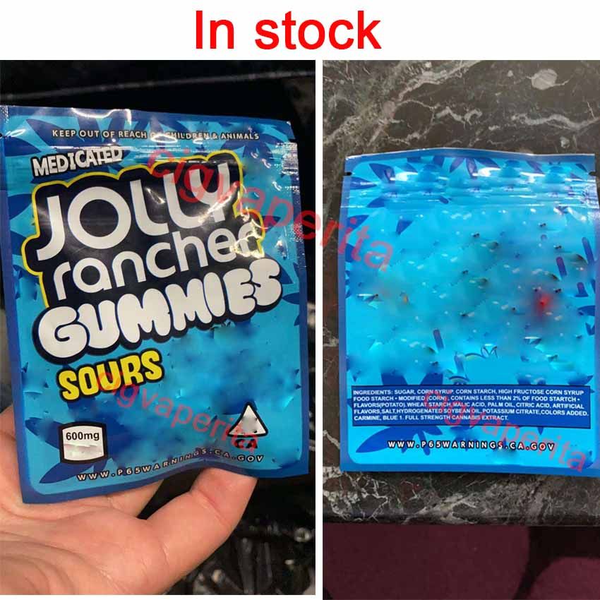 Jolly Rancher Gummies Bag New 600mg Edibles Bag Gummies Sour Smell