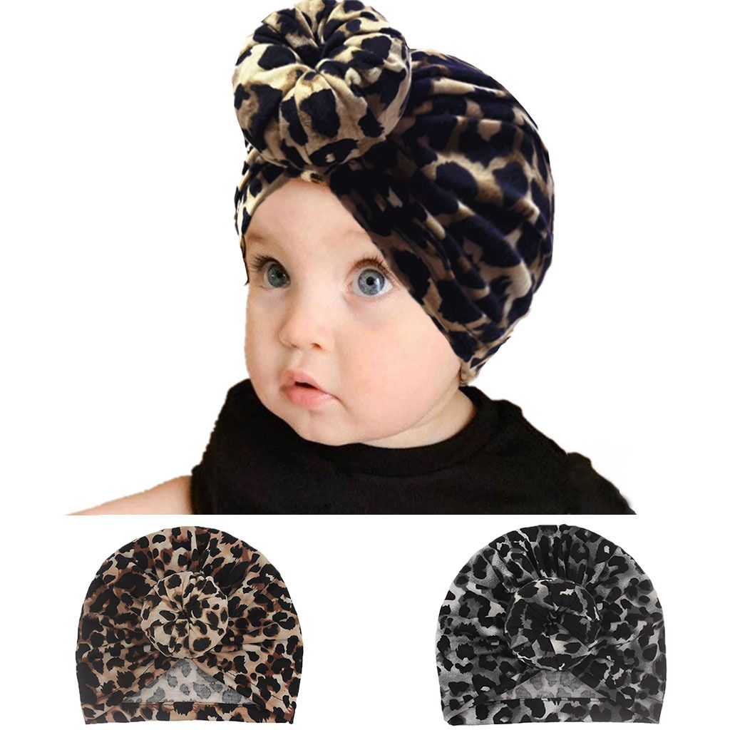 leopard baby turban