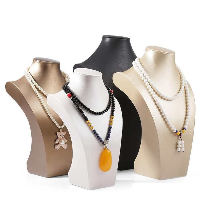 sugerir educar sacudir Collar de cuero sintético negro Soporte de pantalla Maniquí High Bust Night Forma para collares grandes sugerir educar sacudir Collar de cuero sintético negro Soporte de pantalla Maniquí High Bust Night Forma para collares grandes