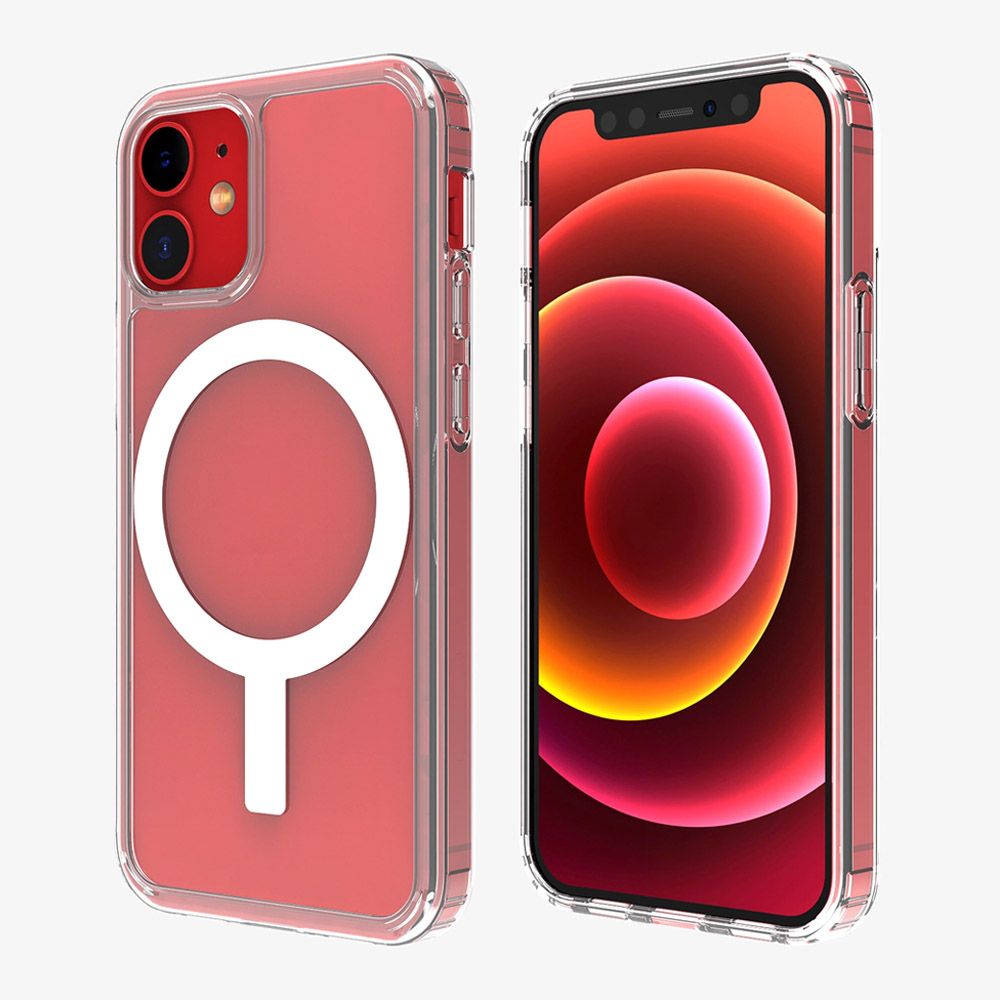 Clear Acrylic Back Cover Magsafe Case For IPhone 12 Mini Pro Max Support Wireless Charging Drop