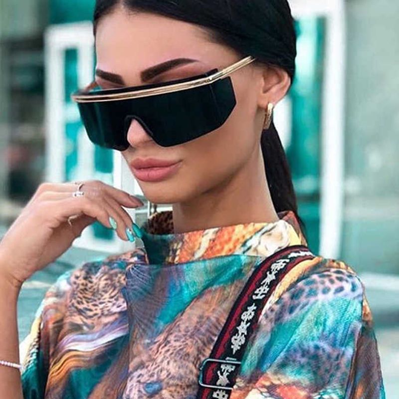 Gran gafas de sol transparentes gafas de vapor gafas demujer Gran gafas de sol transparentes gafas de vapor gafas demujer