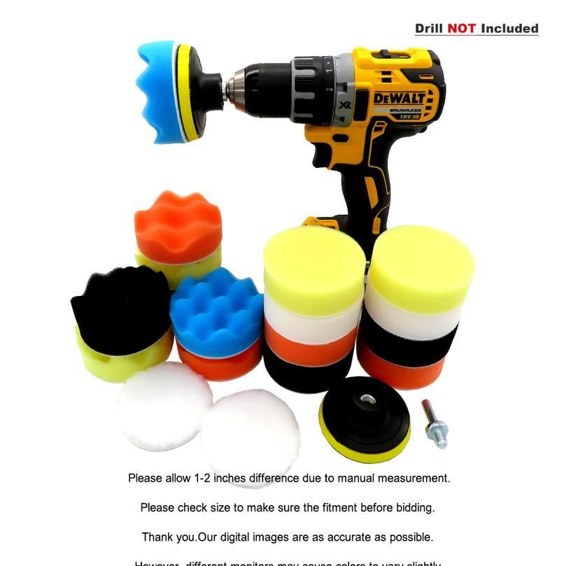 2021 Buffing Pad Set 3 Inch Sponge Woolen Car Polishing Pad Kit For