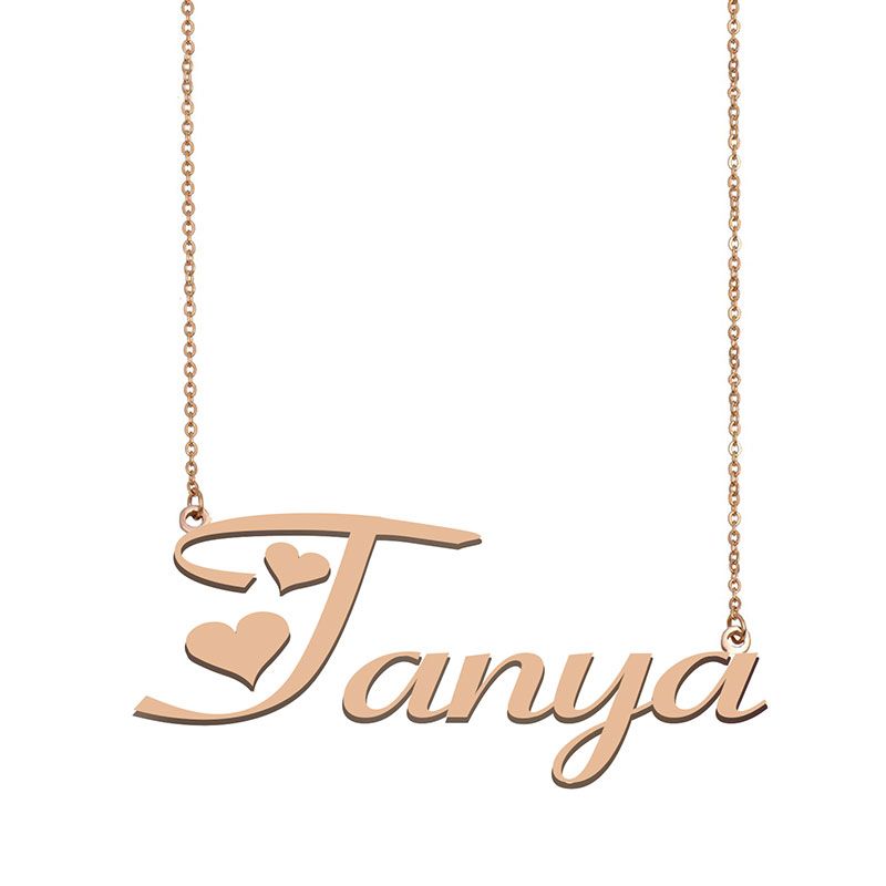 Tanya Name Necklace Custom Nameplate 