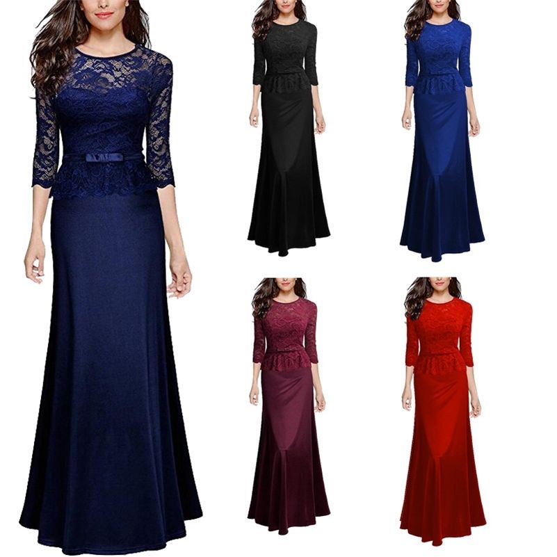 navy blue winter formal dresses