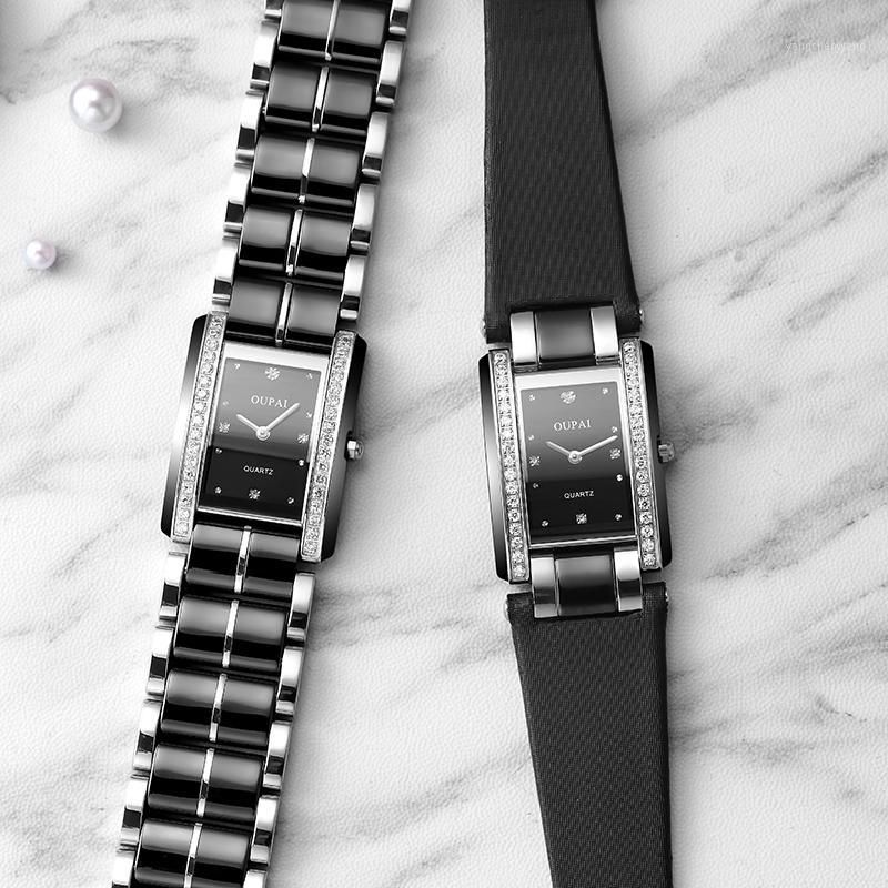 Compre Oupai Swiss Move Rellange Watch Lady QUIZ Negro Cerámica Moda Moda  Impermeable MUJER DE LUJO MUJER DE LUJO ELEGANTES STRUP 1 A 99,96 € Del  Yangchenwang | Es.Dhgate.Com