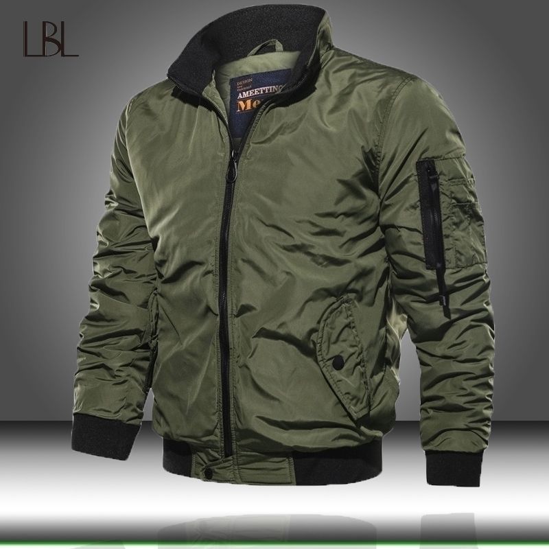 Chaqueta bomber para hombre chaqueta de piloto militar para primavera y otoño chaqueta táctica YUA Chaqueta bomber para hombre chaqueta de piloto militar para primavera y otoño chaqueta táctica YUA