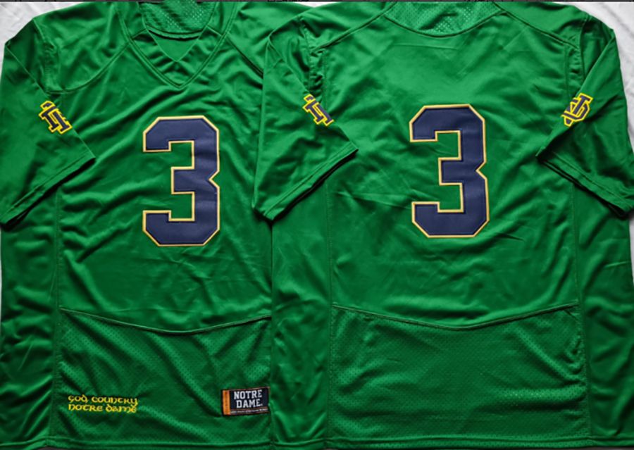 maillot 3 joe montana vert sans nom