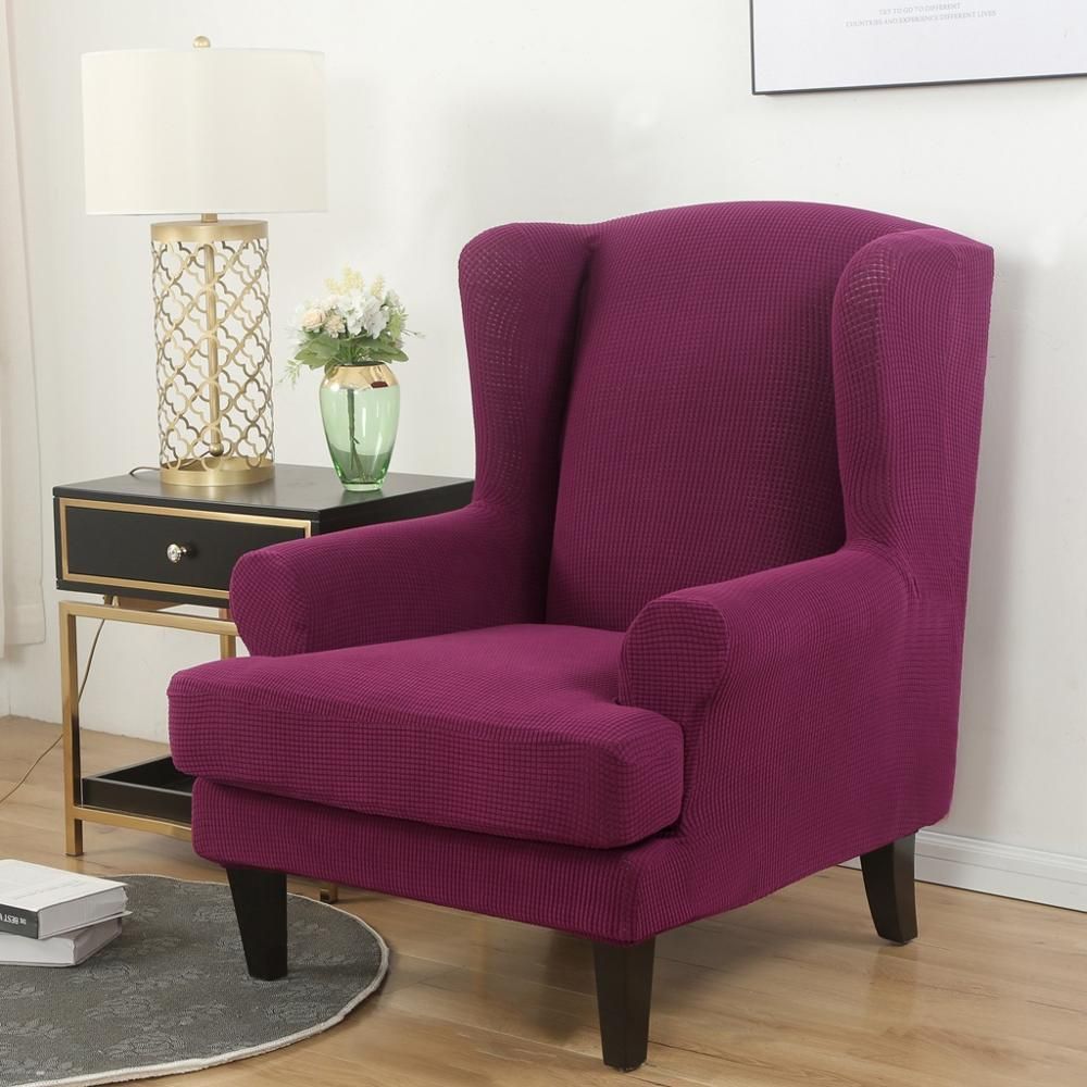 Pansy Purple-Wing Chair Cover