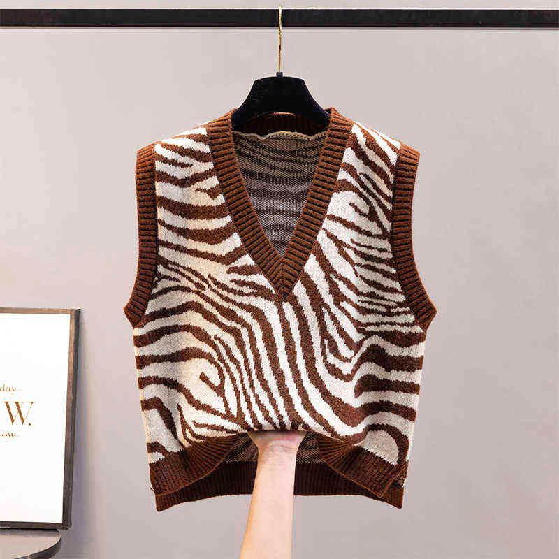 Vest maglia marrone