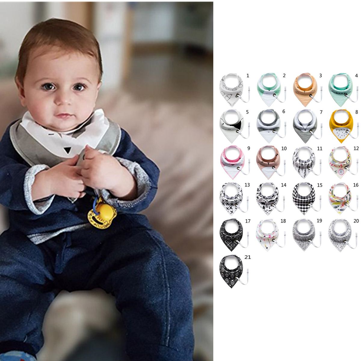 Accesorios para Baberos de bebé,Bandana,toalla de Saliva,p Accesorios para Baberos de bebé,Bandana,toalla de Saliva,p