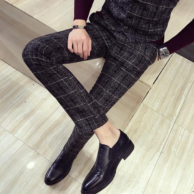 Pantalon sales carreaux hommes