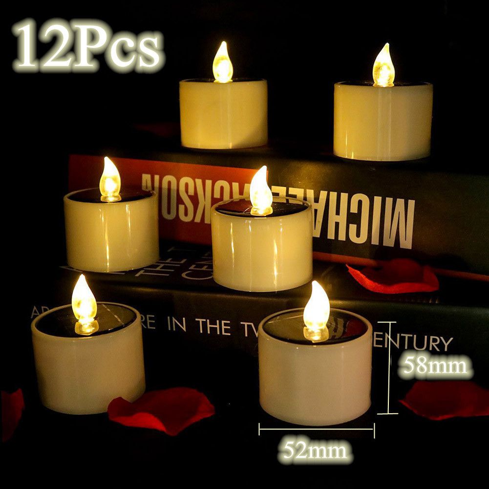 6 Waterproof Solar Powered Led Candles Flameless Electronic Environmental Tea Lights For Outdoor Home Party Decorate New 201031 Christmas Decorations Sales Christmas Decorations Shop Online From Lu008 14 9 Dhgate Com