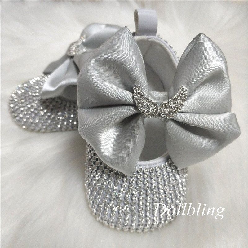 silver baby dress shoes