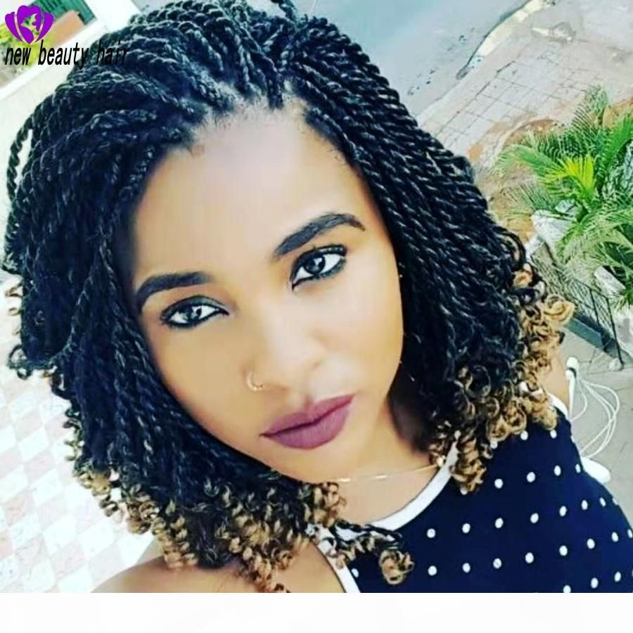 New Kinky Twist Style Synthetic Lace Front Braids Wigs ...