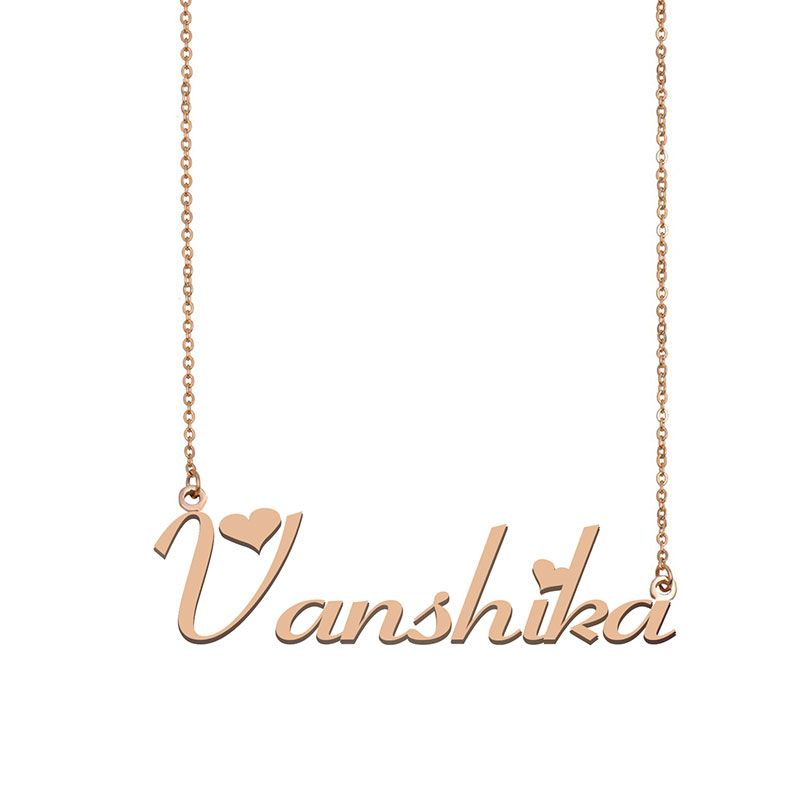 Wholesale Vanshika Name Necklace Custom Nameplate Pendant For Women Girls Birthday Gift Kids Best Friends Jewelry 18k Gold Plated Stainless Steel From Jewellerycn 9 Dhgate Com