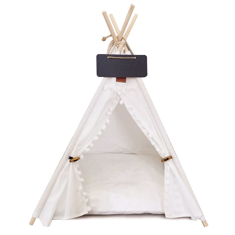 흰색 캔버스 - 볼 - 4 코너 텐트