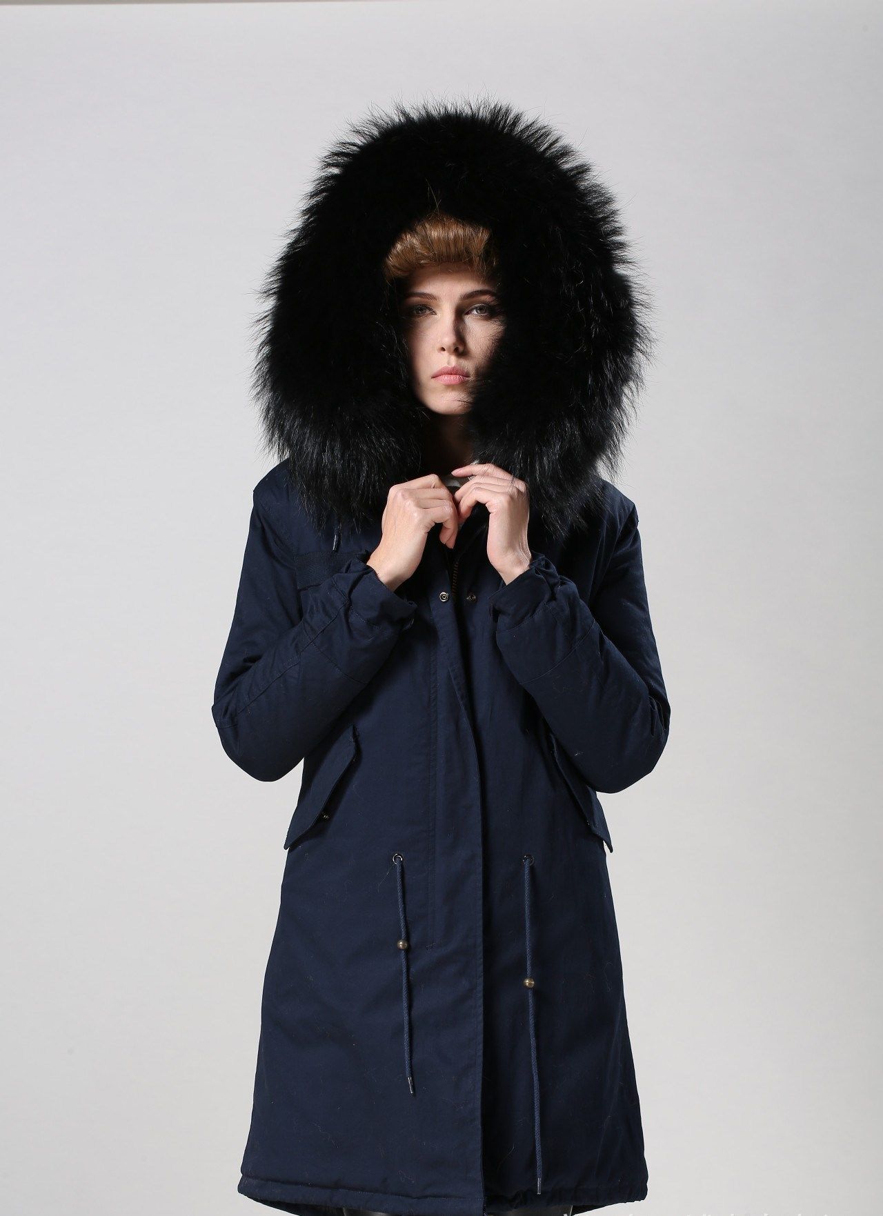 real fur trimmed parka