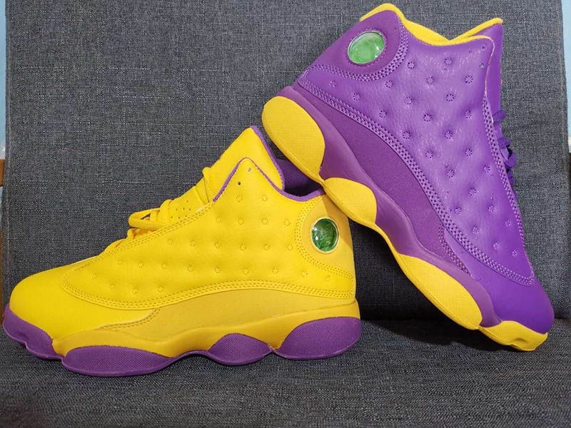 Jumpman Air Jordan 13 De Púrpura Violeta De Deportes Amarillo Diseñador De  Los Hombres De Baloncesto Zapatos De Buena Calidad 13s Mandarín Entrenador  De Pato Con Cuadro Por Findjordan, 98,71 € | Es.Dhgate.Com