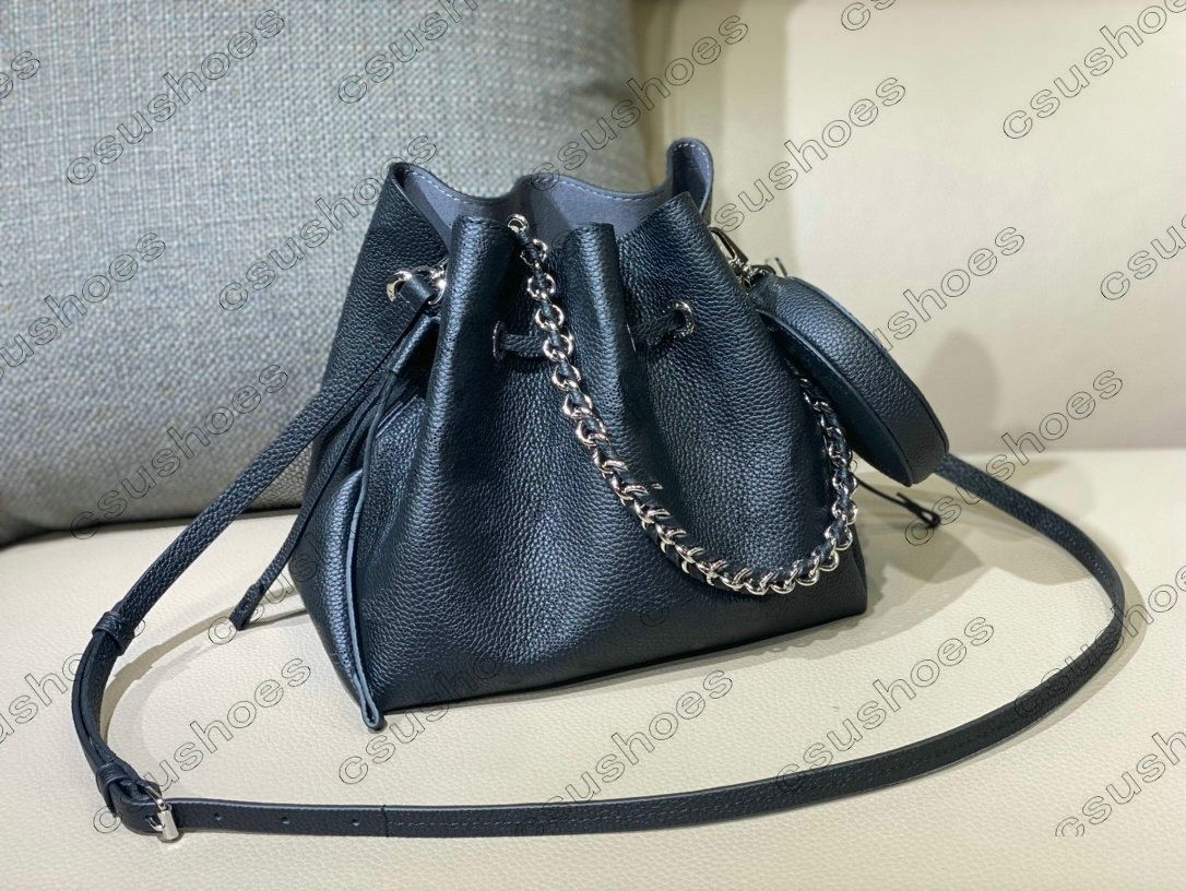Bella Bucket Bag - Luxury Mahina Leather Blue