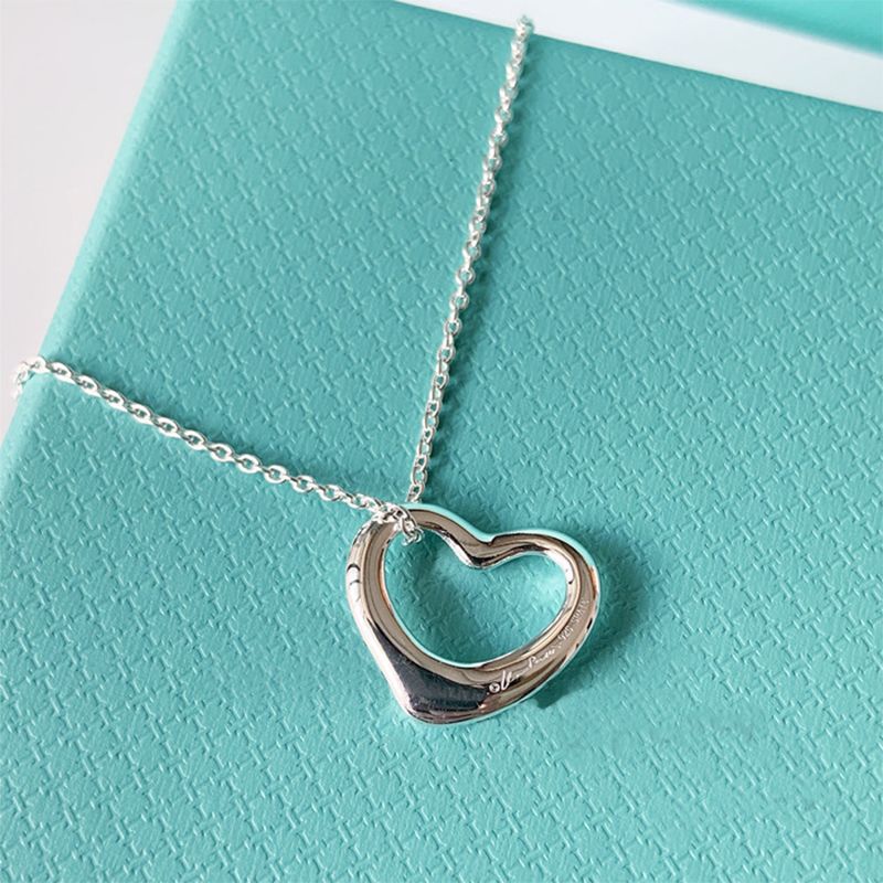 hollow heart silver