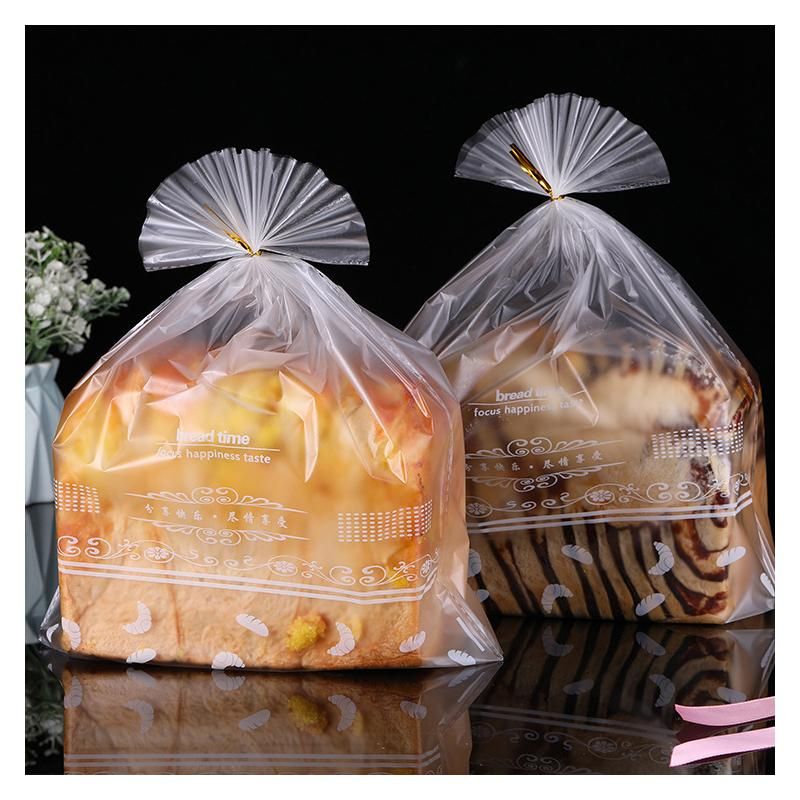 100pcs Transparent Flower Pattern Cookie Packaging Bag, Gift Bag, Candy Bag  For Party Baking