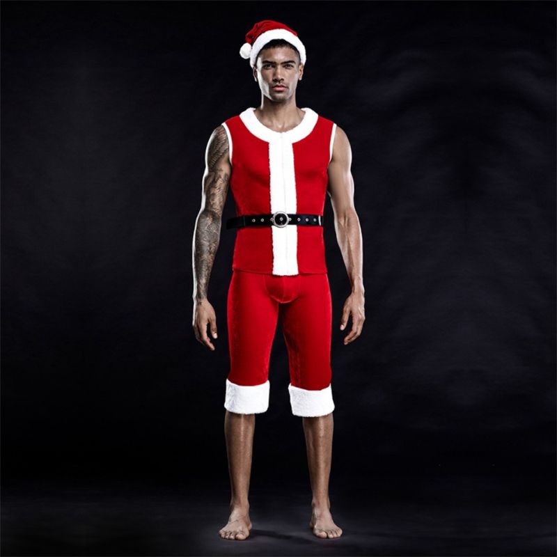 Traje de vestuario de la Navidad de Santa Claus de cosplay disfraces