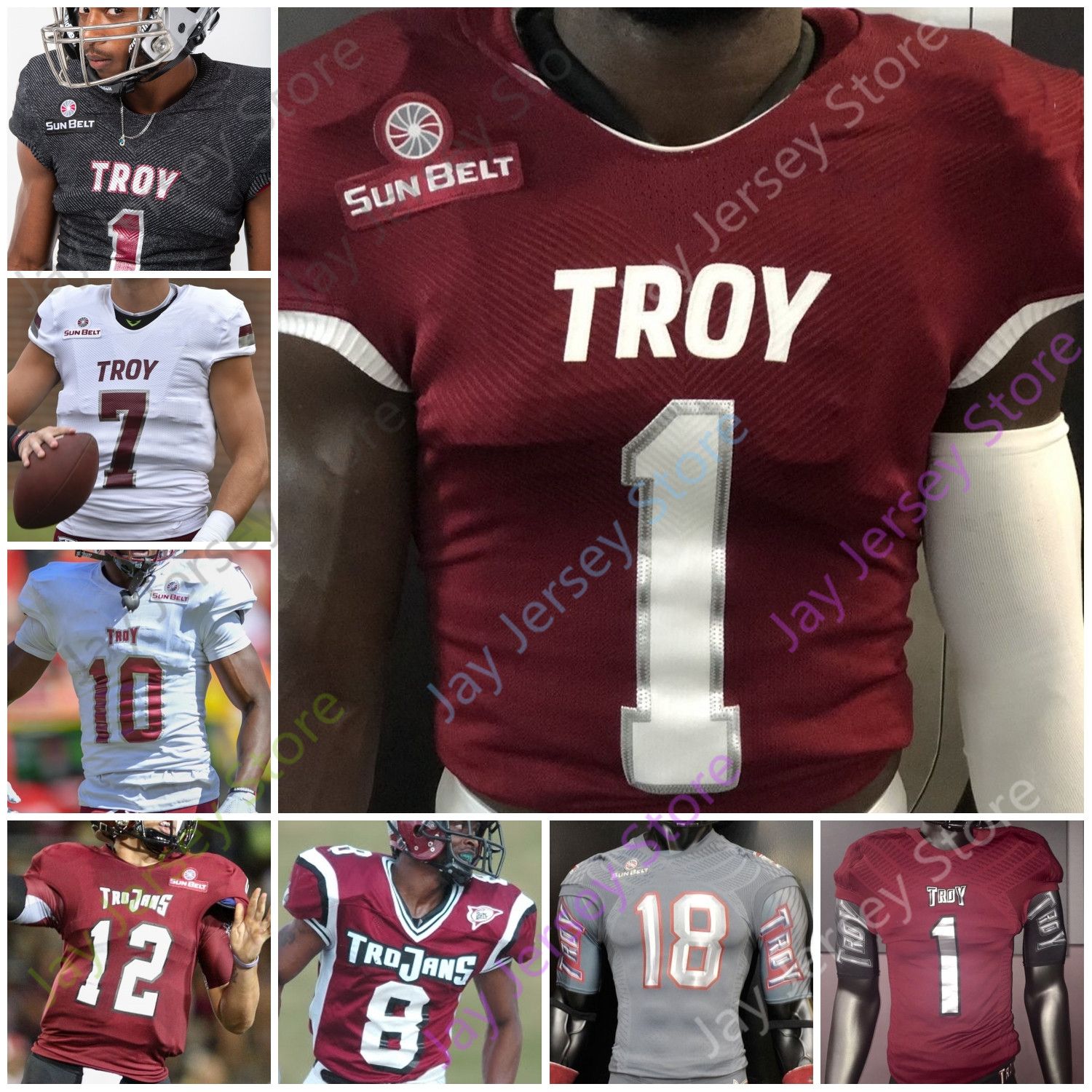 Troy football jersey Clearance