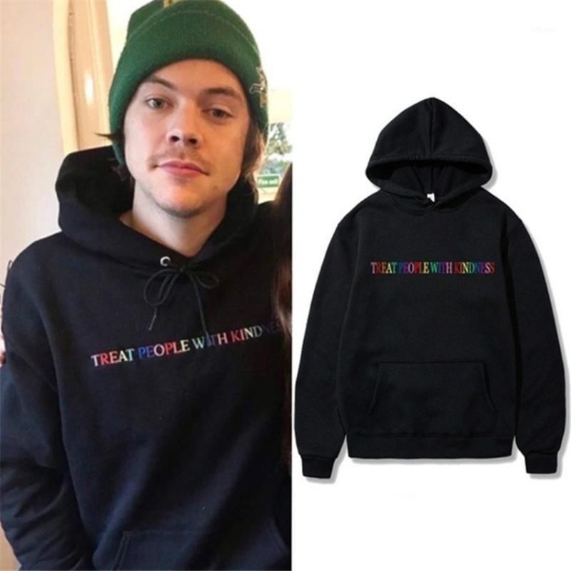 Moda Harry Styles TPWK tratar a la gente con amabilidad Patchwork sudader..  rocic.com