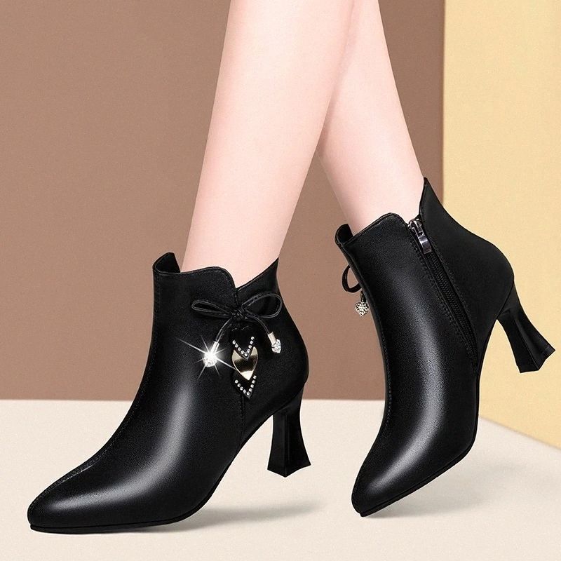 Botas Zapatos De Tacón Alto Stilettos Cuero Brillante B Botas Zapatos De Tacón Alto Stilettos Cuero Brillante B