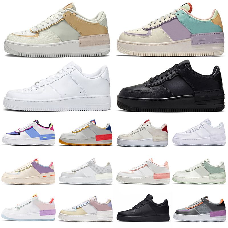 Designer Platform Shoes Mens Shadow Force 1 One Skateboarding Black