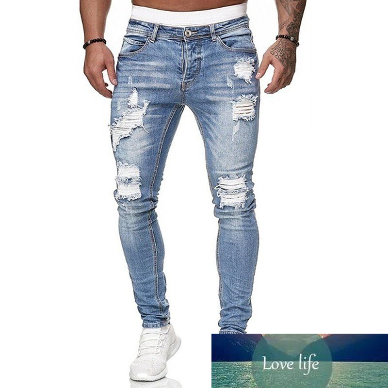 Compra Nueva Moda Streetwear Hombre Jeans Destruido Design Design Lápiz Tobillo  Hombres Skinny Hombres Encuadre De Cuerpo Entero Jeans Barato | Entrega  Rápida Y Calidad | Es.Dhgate