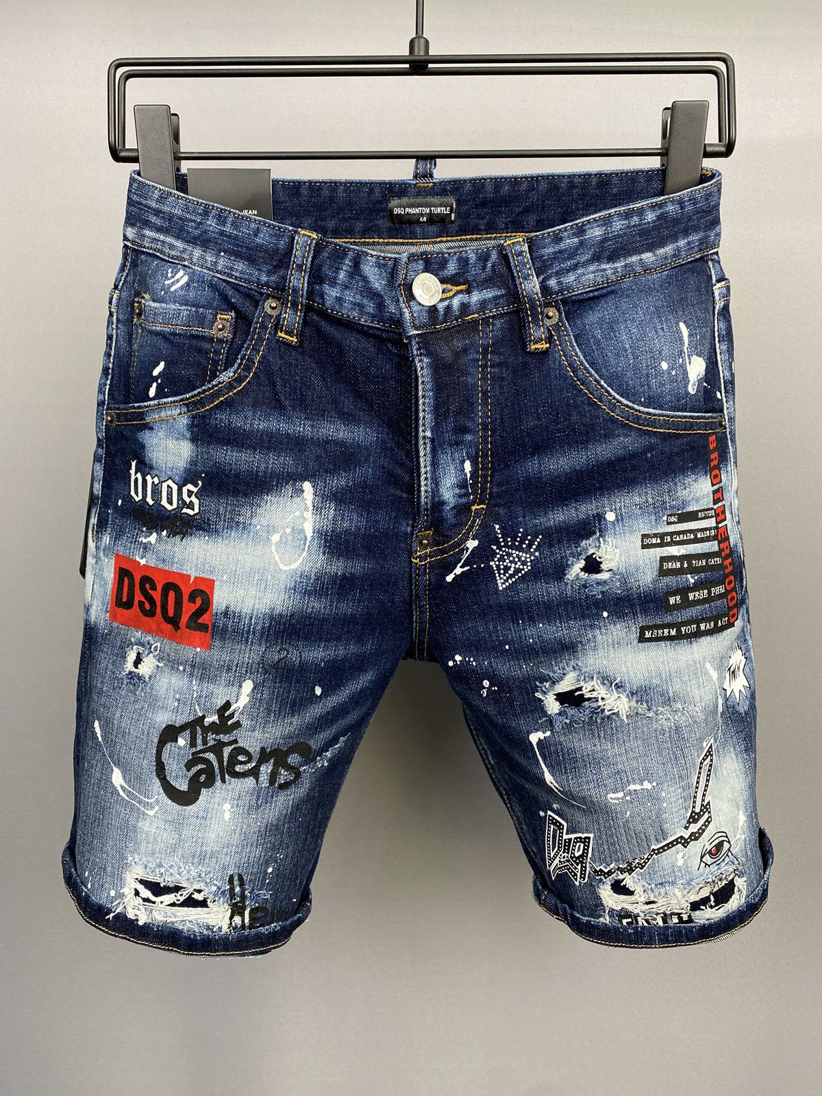 DSQ Jeans Hommes Jean Mens Designer de luxe Skinny déchiré Guy Cool Causal Hole Denim Fashion Marque Fit Jeans Homme Pantalon lavé 5149