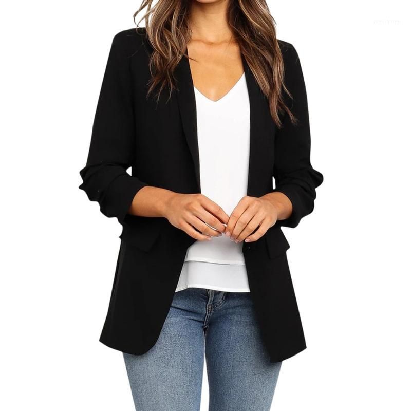 Blazer manga larga mujer Clearance