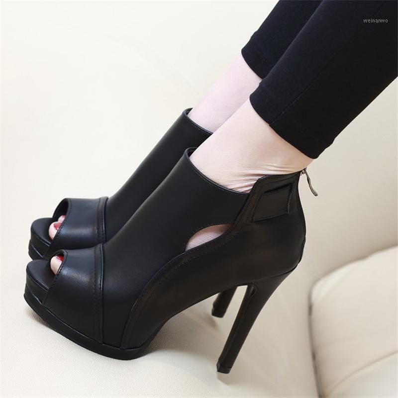 Talla 43 Sandalias negras para zapatos de mujer zapatos de tacón alto sandalias de verano