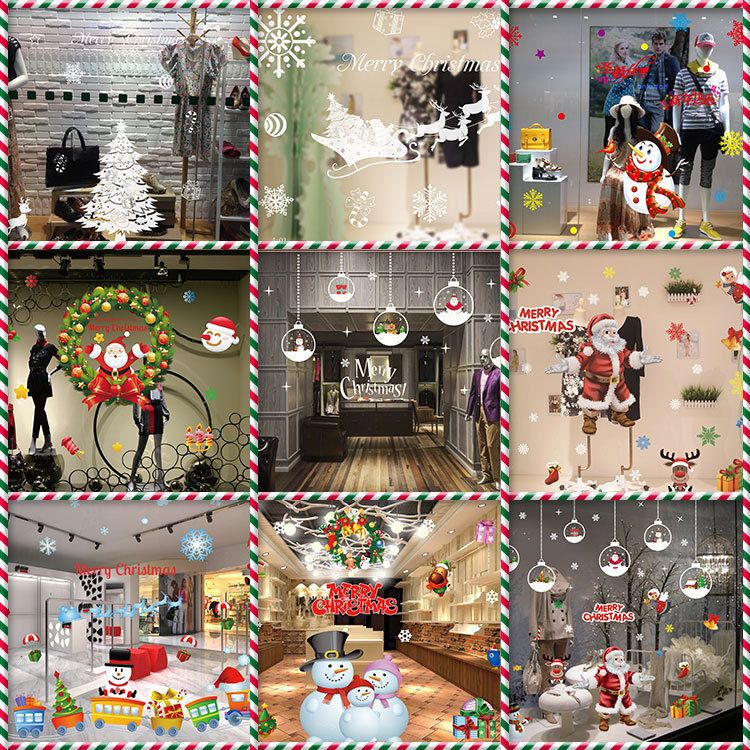 102 Pieces Christmas Gnome Window Clings Holiday Decorations Winter Xmas Elf Scandinavian Tomte Window Decals Holiday Christmas Party Supplies