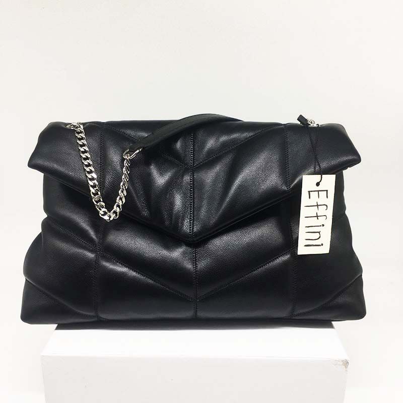 black crossbody quilted bolsa