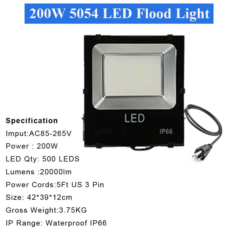 4 PCS 200W 5054フラッドライト