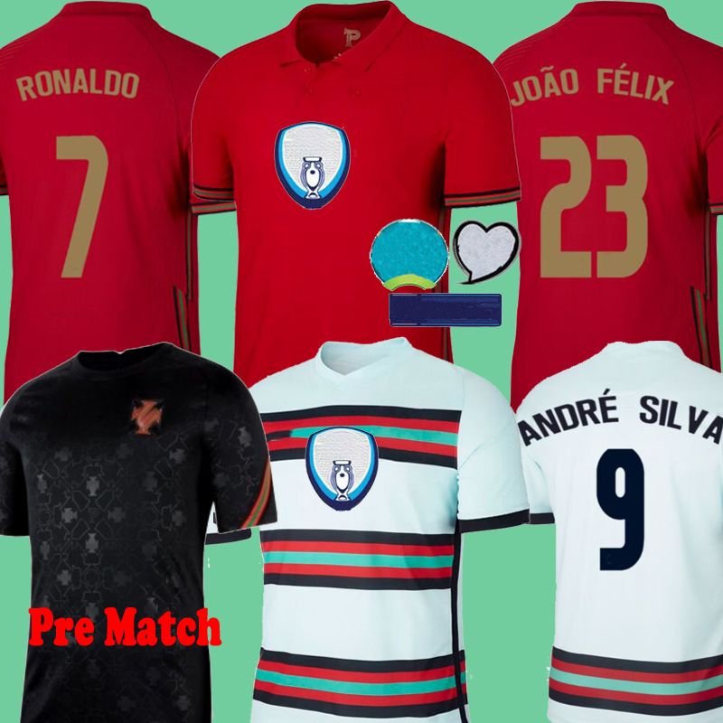 2020 2020 Portogallo EURO Pre Match Black RONALDO Fernandes 2021 Soccer