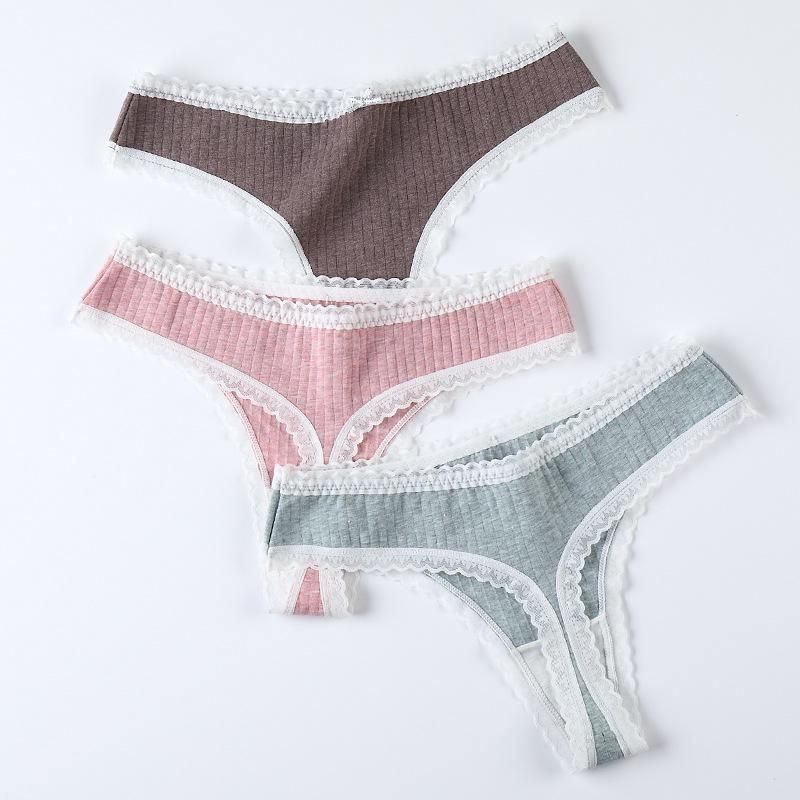Women Panties G-String Underwear Lace Thong Sexy Cotton Panties Ladies Soft Lingerie Low Rise Panty Athletic Yoga Shorts