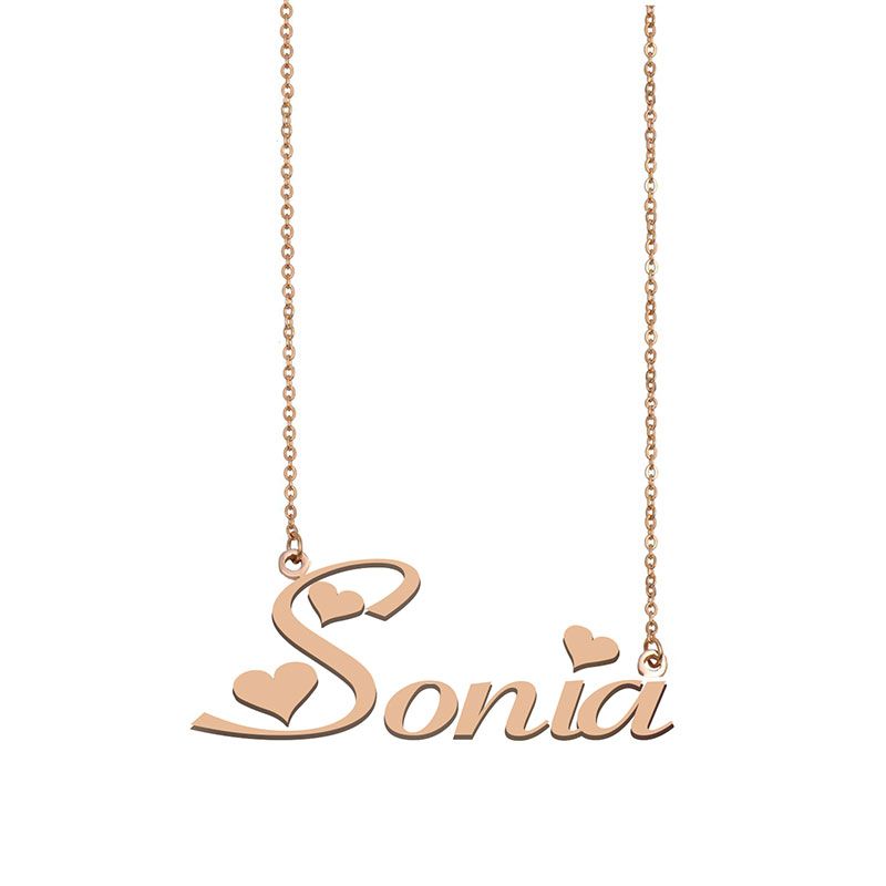 Name Necklace Custom Nameplate Pendant 