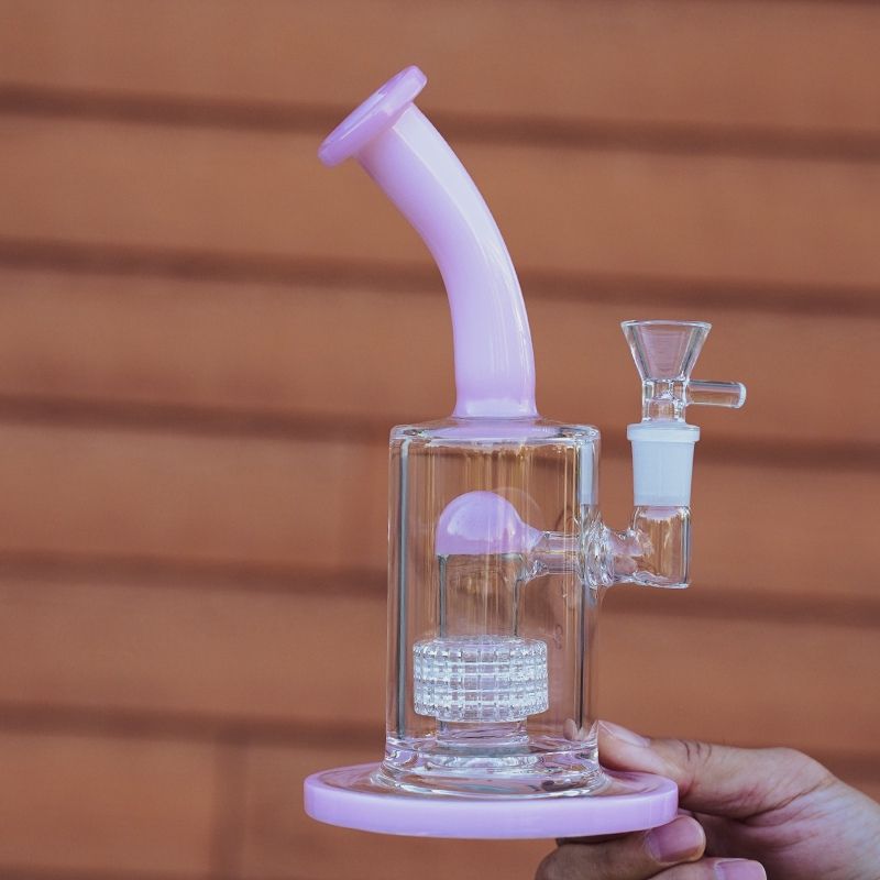 Pink bong with bowl